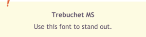 Trebuchet MS