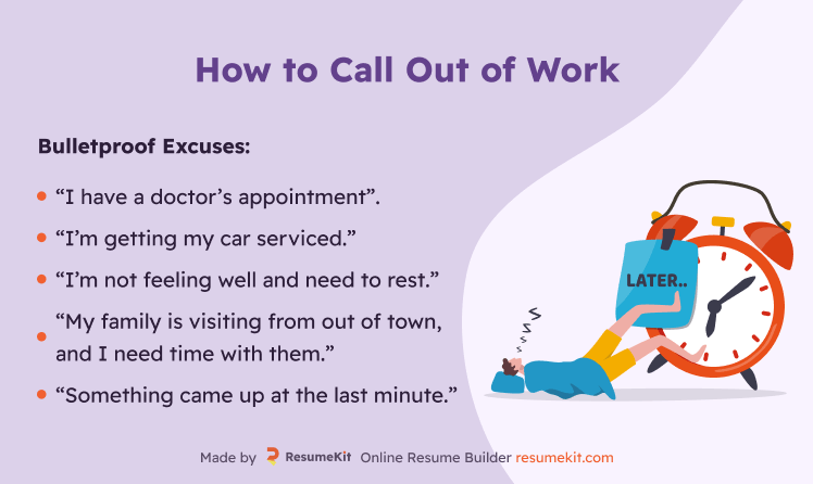 How To Professionally Call Out Of Work