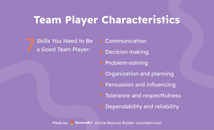 Team player characteristics