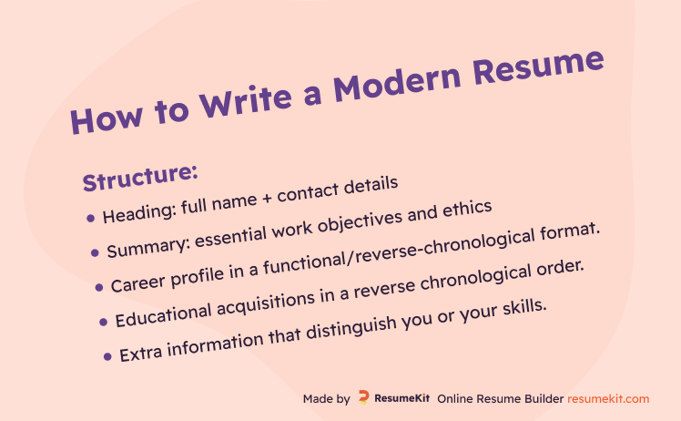 Modern Resume Tips