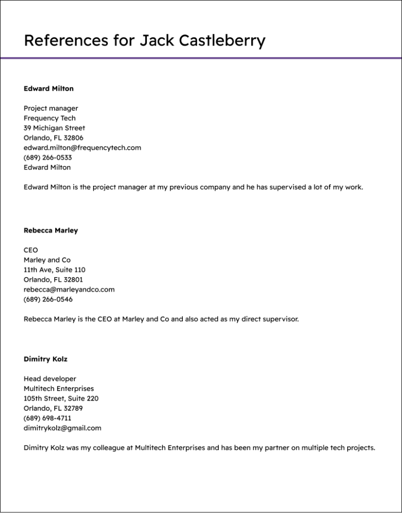 How to List References on Resume? ResumeKit