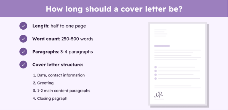 How Long Should a Cover Letter - Cover Letter Structure 768x371 
