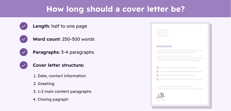 Cover letter length and structure