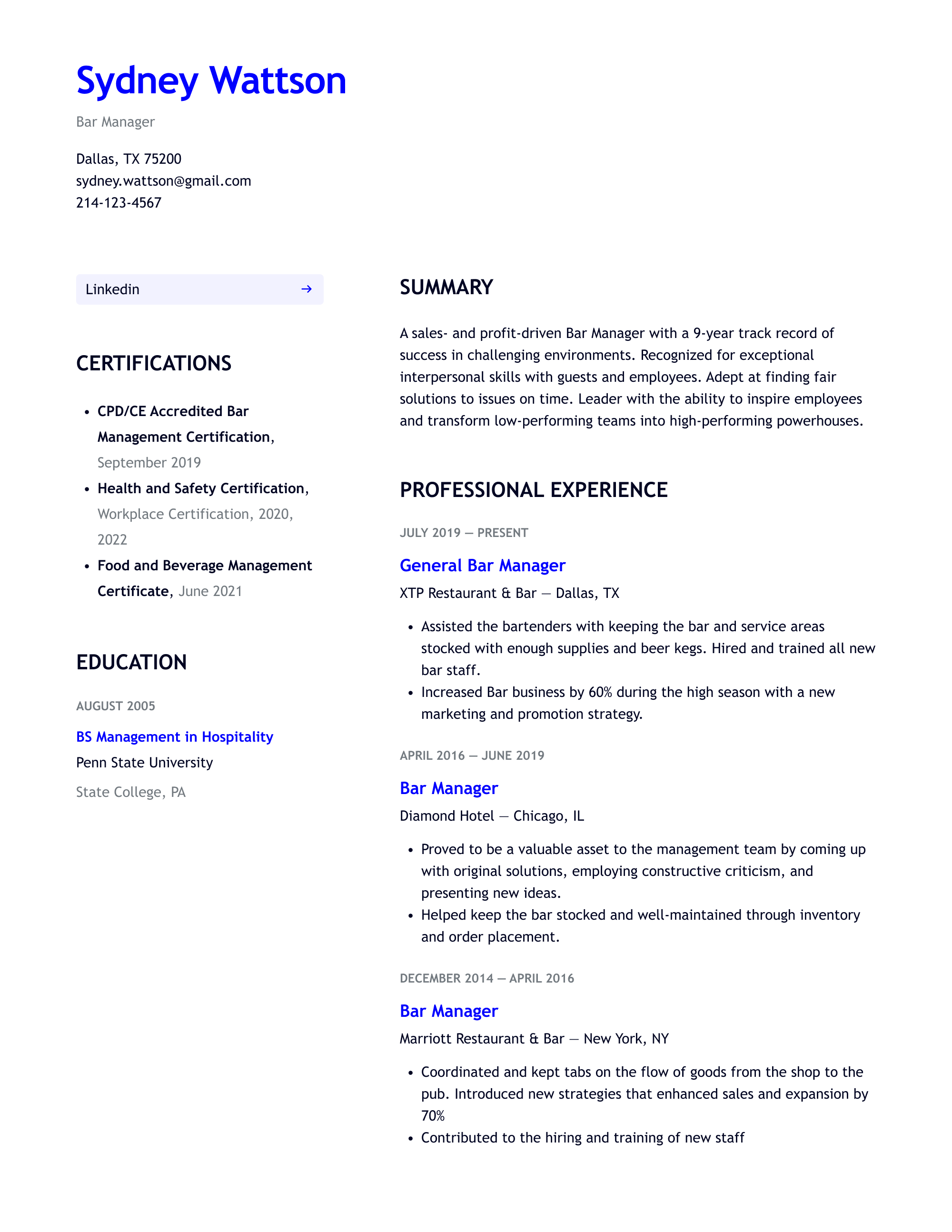 how-to-write-a-bar-manager-resume-with-examples-and-tips