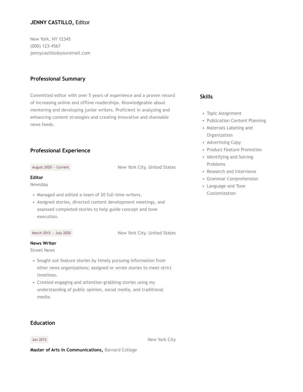 how-to-make-an-editor-resume-formatting-tips-do-s-and-don-ts