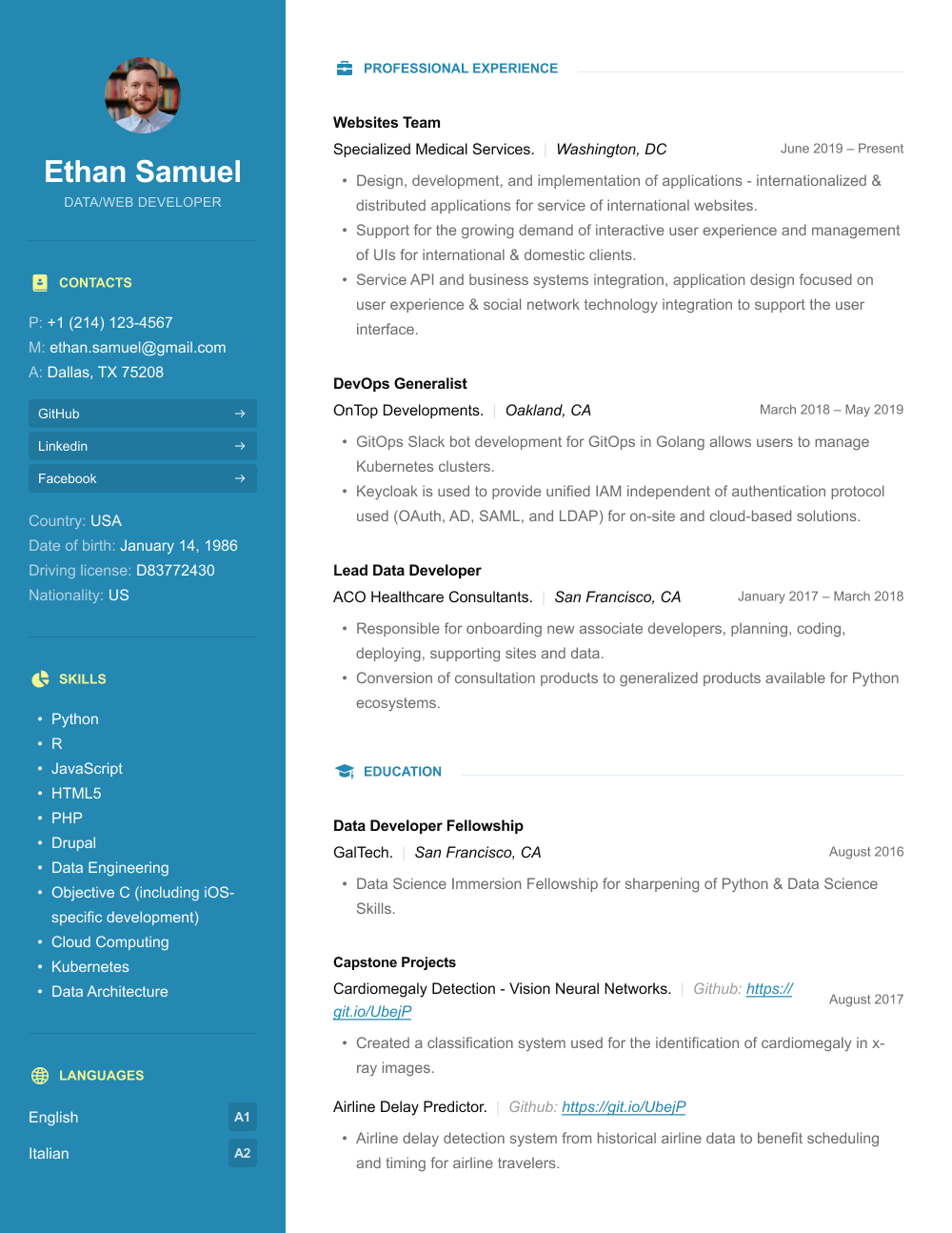 online professional resume builder free